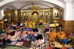  Богоявленский кафедральный собор Горловки стал бомбоубежищем